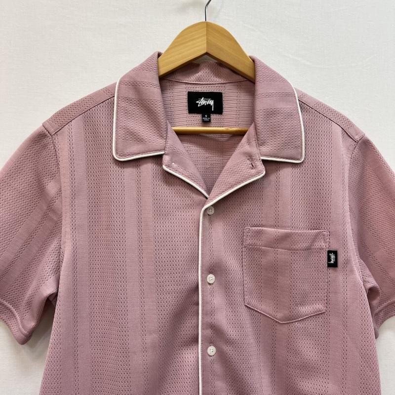 ステューシー STUSSY シャツ、ブラウス 半袖 メッシュ 半袖 シャツ S 桃 / ピンク / pink メンズ USED 古着 中古 50159054