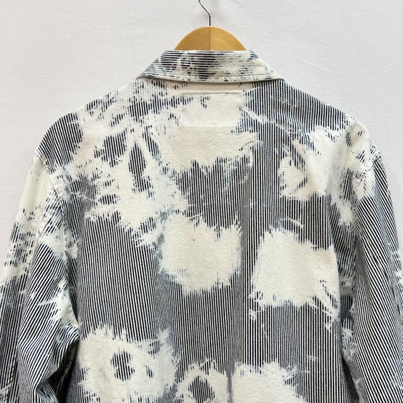 ステューシー STUSSY ジャケット、上着 ジャンパー、ブルゾン ブリーチ加工 ヒッコリーストライプ ガレージジャケット M メンズ USED 古着 中古 50159066