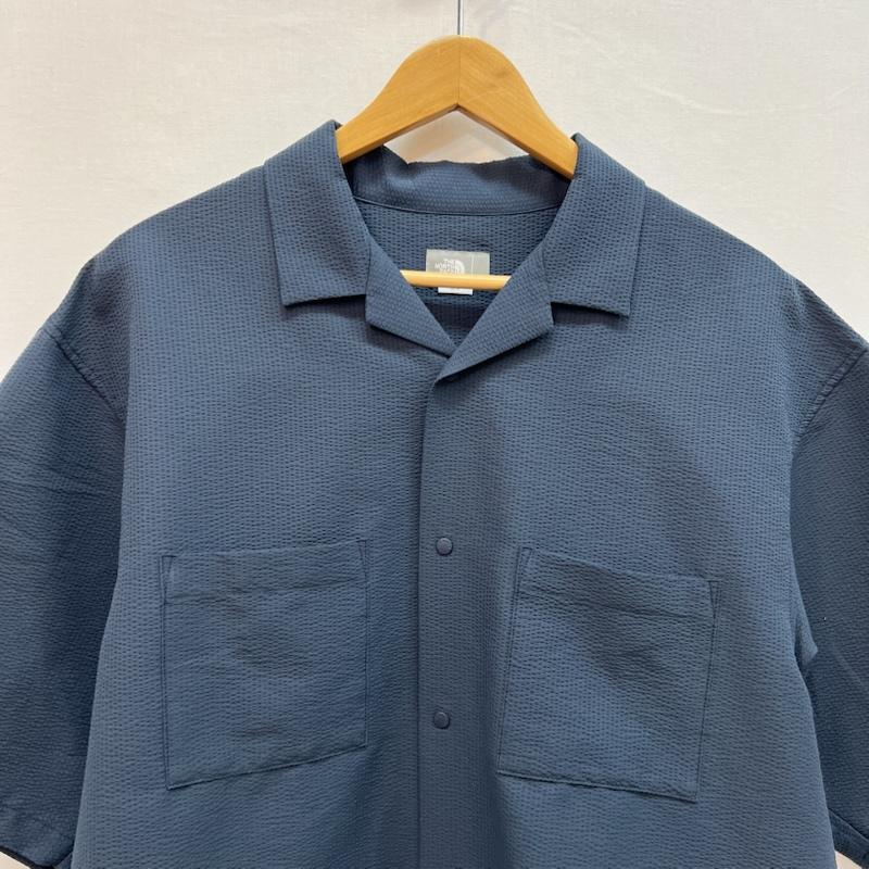 ザノースフェイス THE NORTH FACE シャツ、ブラウス 半袖 ショートスリーブ シアサッカーベントメッシュシャツ NR22360 M 紺 / ネイビー / navy メンズ USED 古着 中古 50159070