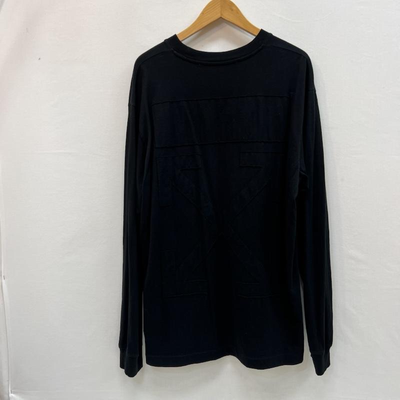 オフホワイト off white Tシャツ 長袖 バックロゴ 長袖 Tシャツ ロンＴ OMAB064F21JER011 XL 黒 / ブラック / black メンズ USED 古着 中古 50159072