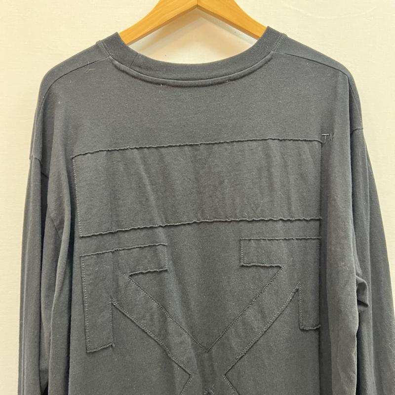 オフホワイト off white Tシャツ 長袖 バックロゴ 長袖 Tシャツ ロンＴ OMAB064F21JER011 XL 黒 / ブラック / black メンズ USED 古着 中古 50159072