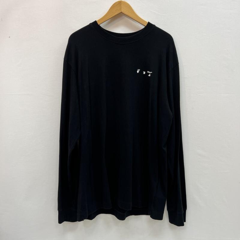 オフホワイト off white Tシャツ 長袖 バックロゴ 長袖 Tシャツ ロンＴ OMAB064F21JER011 XL 黒 / ブラック / black メンズ USED 古着 中古 50159072