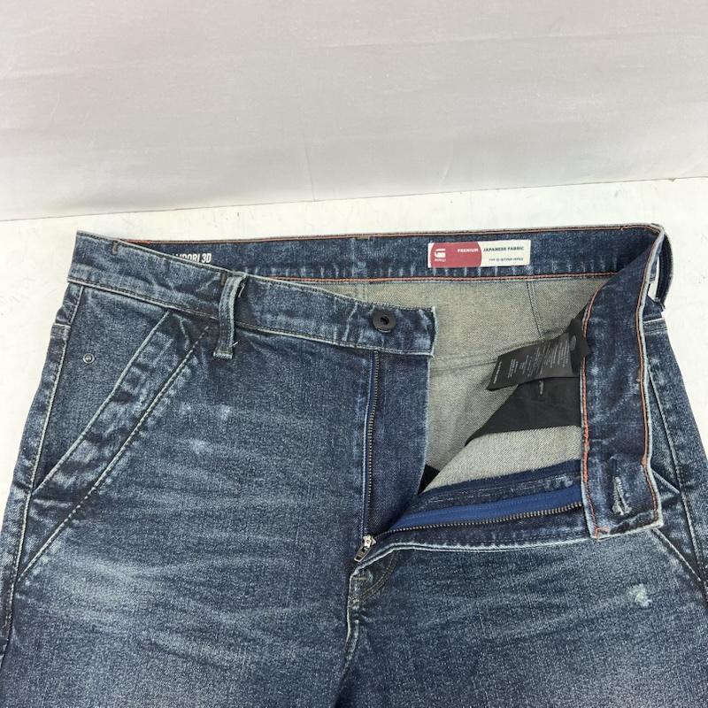 ジースターロゥ G-STAR RAW パンツ デニム、ジーンズ KAIRORI 3D SLIM ダメージ加工 デニムパンツ 34インチ メンズ USED 古着 中古 50159075