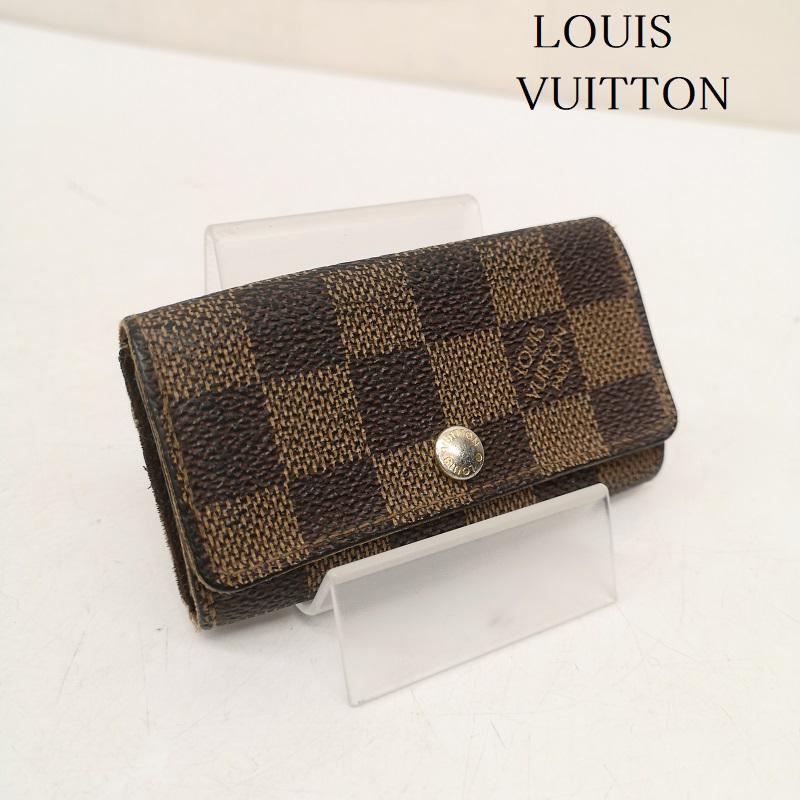 ルイヴィトン LOUIS VUITTON キーケース キーケース ミュルティクレ4 M62631 ダミエ 4連キーケース - 茶 / ブラウン / brown メンズ USED 古着 中古 50159083