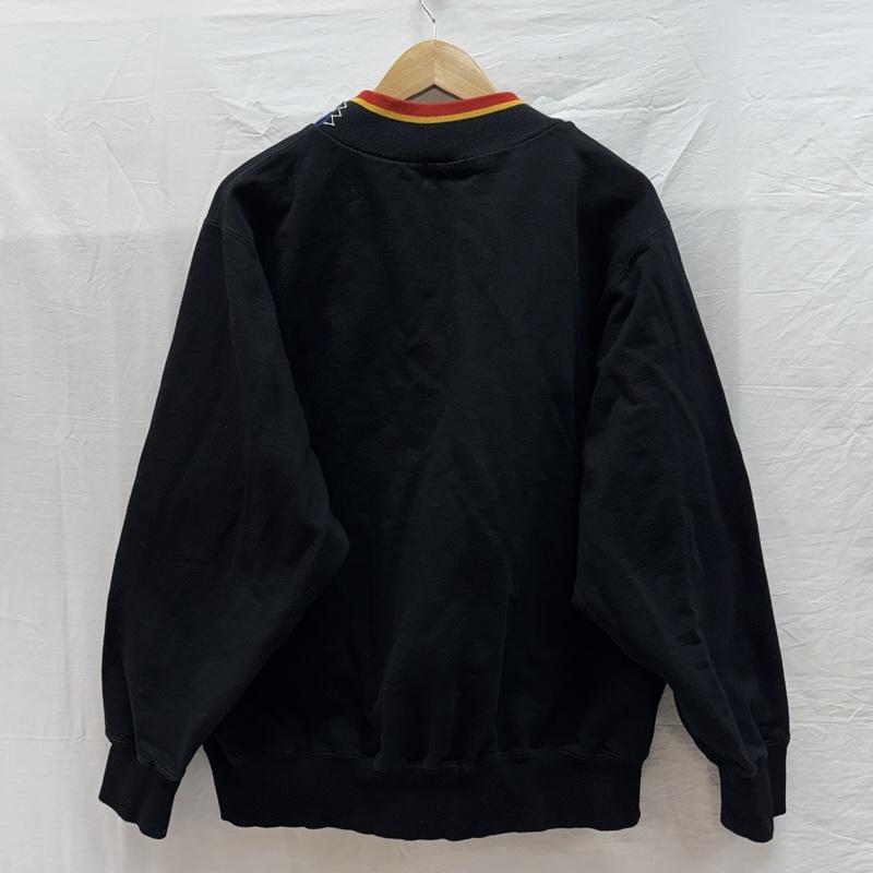 カラー kolor トレーナー 長袖 25WCM-T07205 フェイクレイヤードカラー スウェット トレーナー Flying Disk プリント 3 黒 / ブラック / black メンズ USED 古着 中古 50159093