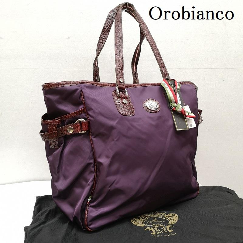オロビアンコ Orobianco トートバッグ トートバッグ ビッグ トート バッグ fervore-c - 紫 / パープル / purple メンズ USED 古着 中古 50159099