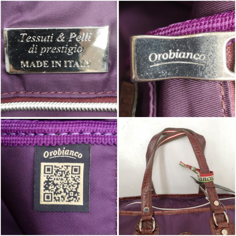 オロビアンコ Orobianco トートバッグ トートバッグ ビッグ トート バッグ fervore-c - 紫 / パープル / purple メンズ USED 古着 中古 50159099