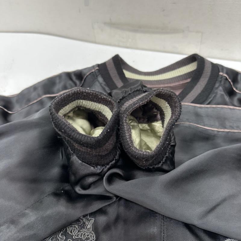 古着 USED ジャケット、上着 ジャンパー、ブルゾン JKPD リバーシブル パンク スカル 刺繍 スカジャン XL 黒 / ブラック / black メンズ USED 古着 中古 50159100