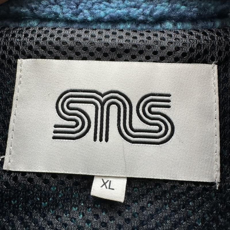古着 USED ジャケット、上着 ジャンパー、ブルゾン Sneakersnstuff SNS 総柄 フリース ジャケット XL 青 / ブルー / blue メンズ USED 古着 中古 50159101