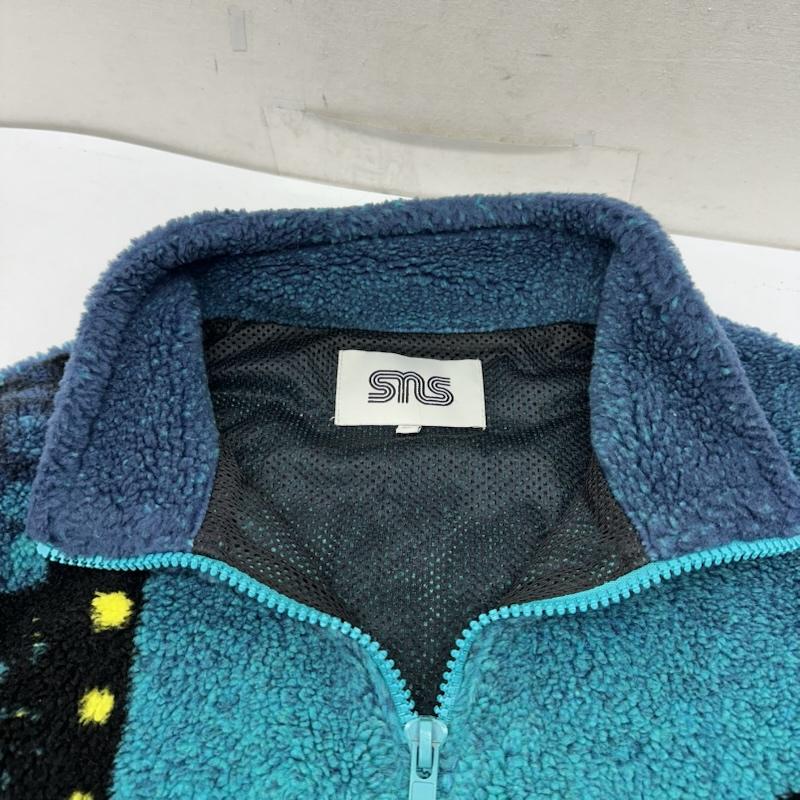 古着 USED ジャケット、上着 ジャンパー、ブルゾン Sneakersnstuff SNS 総柄 フリース ジャケット XL 青 / ブルー / blue メンズ USED 古着 中古 50159101