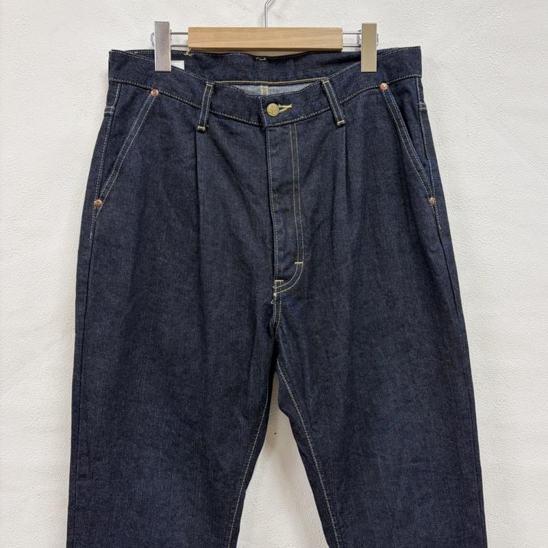 リー Lee パンツ デニム、ジーンズ LIDNM コラボ テーパード デニム ジーンズ 濃紺 ジッパーフライ L ロゴ、文字 インディゴ / インディゴ / Indigo メンズ USED 古着 中古 50159111