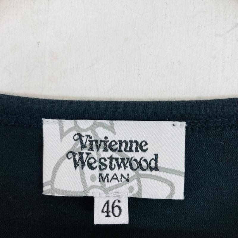 ヴィヴィアンウエストウッドマン Vivienne Westwood MAN Tシャツ 半袖 タイガーウォール オーブ 刺繍 Tシャツ 46 メンズ USED 古着 中古 50159113
