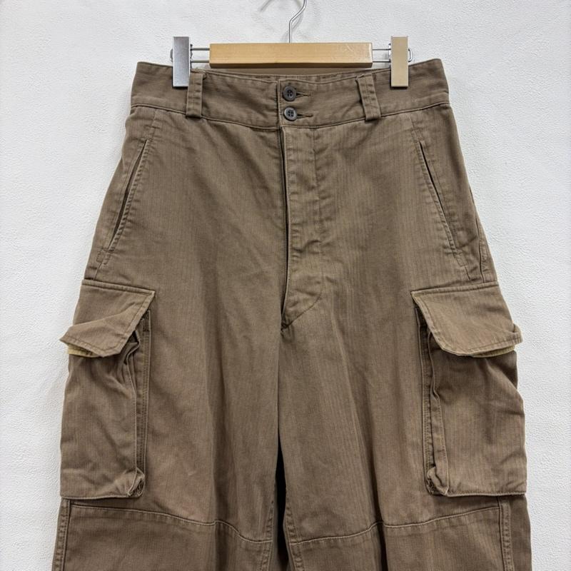 古着 USED パンツ ワークパンツ、ペインターパンツ ALIER AIZENAY カーゴパンツ MILITARY ミリタリー M-47 軍物 サイズ22 ボタンフライ - 無地 カーキ / カーキ / khaki メンズ USED 古着 中古 50159114