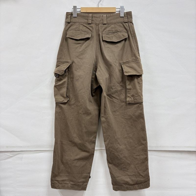 古着 USED パンツ ワークパンツ、ペインターパンツ ALIER AIZENAY カーゴパンツ MILITARY ミリタリー M-47 軍物 サイズ22 ボタンフライ - 無地 カーキ / カーキ / khaki メンズ USED 古着 中古 50159114