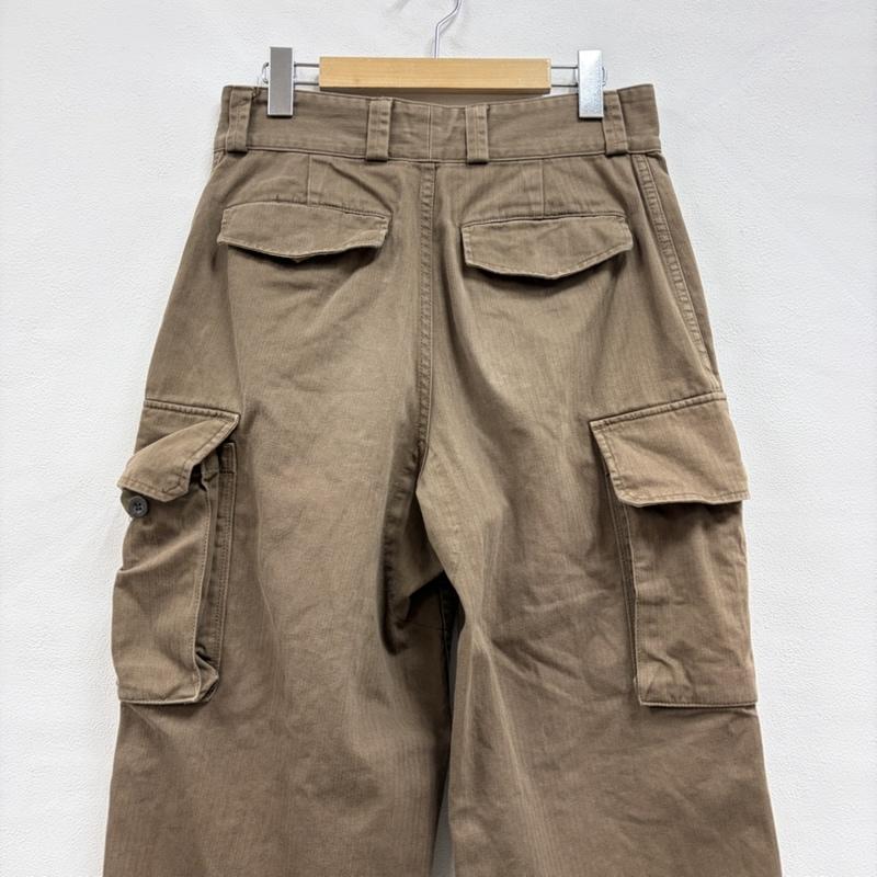 古着 USED パンツ ワークパンツ、ペインターパンツ ALIER AIZENAY カーゴパンツ MILITARY ミリタリー M-47 軍物 サイズ22 ボタンフライ - 無地 カーキ / カーキ / khaki メンズ USED 古着 中古 50159114