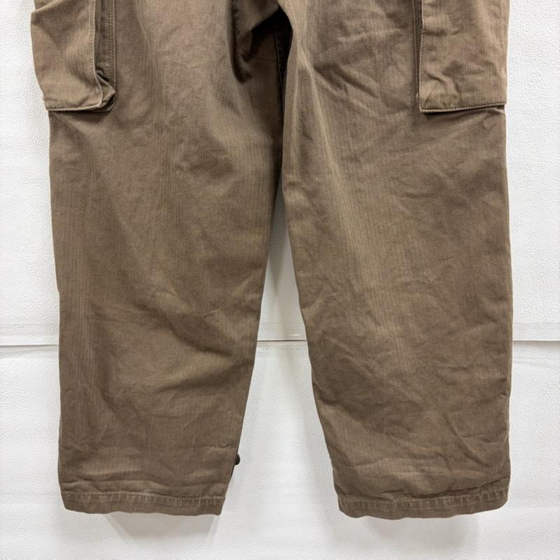 古着 USED パンツ ワークパンツ、ペインターパンツ ALIER AIZENAY カーゴパンツ MILITARY ミリタリー M-47 軍物 サイズ22 ボタンフライ - 無地 カーキ / カーキ / khaki メンズ USED 古着 中古 50159114