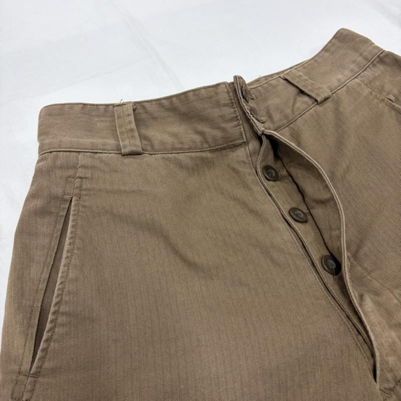 古着 USED パンツ ワークパンツ、ペインターパンツ ALIER AIZENAY カーゴパンツ MILITARY ミリタリー M-47 軍物 サイズ22 ボタンフライ - 無地 カーキ / カーキ / khaki メンズ USED 古着 中古 50159114