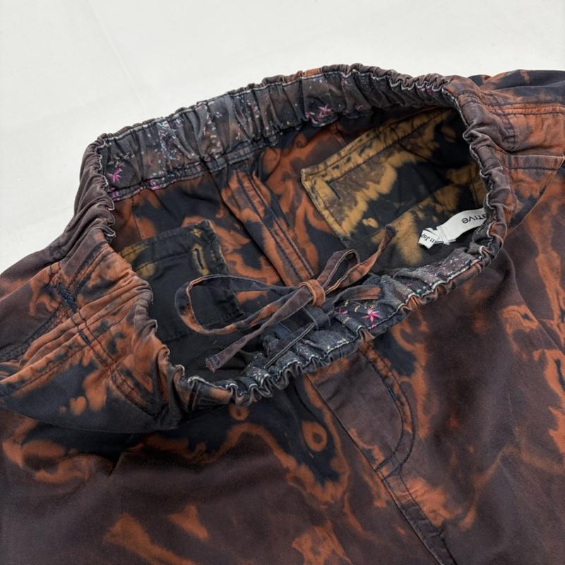 ノンネイティブ nonnative パンツ ワークパンツ、ペインターパンツ タイダイ イージーパンツ 日本製 リラックスフィット 1 茶 / ブラウン / brown X 紺 / ネイビー / navy メンズ USED 古着 中古 50159123