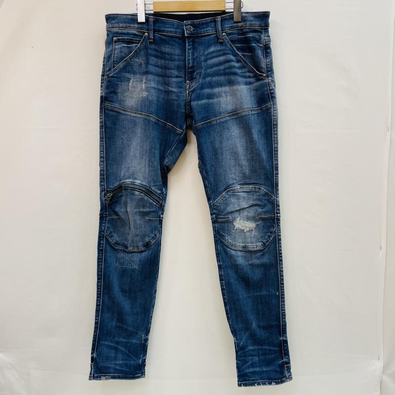 ジースターロゥ G-STAR RAW パンツ デニム、ジーンズ 5620 3D ZIP KNEE SKINNY スキニー バイカー デニムパンツ 32インチ メンズ USED 古着 中古 50159125