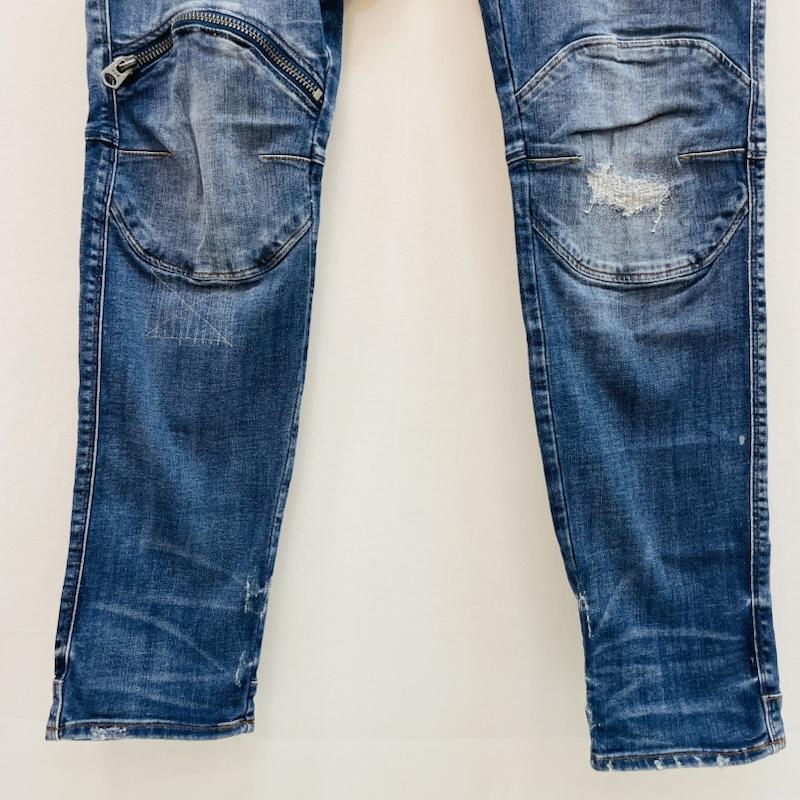 ジースターロゥ G-STAR RAW パンツ デニム、ジーンズ 5620 3D ZIP KNEE SKINNY スキニー バイカー デニムパンツ 32インチ メンズ USED 古着 中古 50159125
