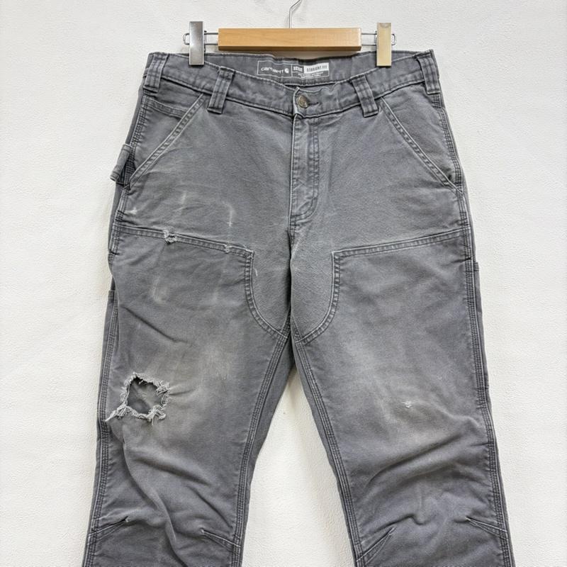 カーハート Carhartt パンツ ワークパンツ、ペインターパンツ ダブルニー ダック ペインター パンツ カーゴ ワーク フェード ジッパーフライ バングラデシュ製 32インチ ワンポイント X ロゴ、文字 灰 / グレー / gray メンズ USED 古着 中古 50159132