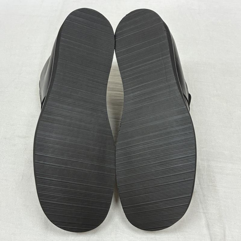 エンポリオアルマーニ EMPORIO ARMANI ブーツ ショートブーツ スクエアトゥ レザー ショート ブーツ 革靴 イタリア製 43 27.0cm メンズ USED 古着 中古 50159133