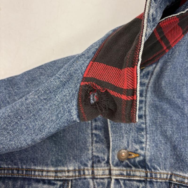 リーバイス Levi s ジャケット、上着 ジャケット、ブレザー 90s ボタン裏 527 USA製 ネル生地 ライナー デニムジャケット Gジャン 70427 青 / ブルー / blue メンズ USED 古着 中古 50159142