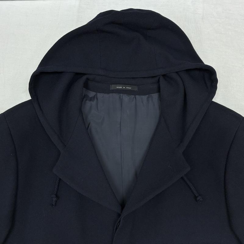 エンポリオアルマーニ EMPORIO ARMANI スーツ スーツ ウール フライフロント フーデッド テーラード ジャケット パーカー スラックス セットアップ 52 メンズ USED 古着 中古 50159143