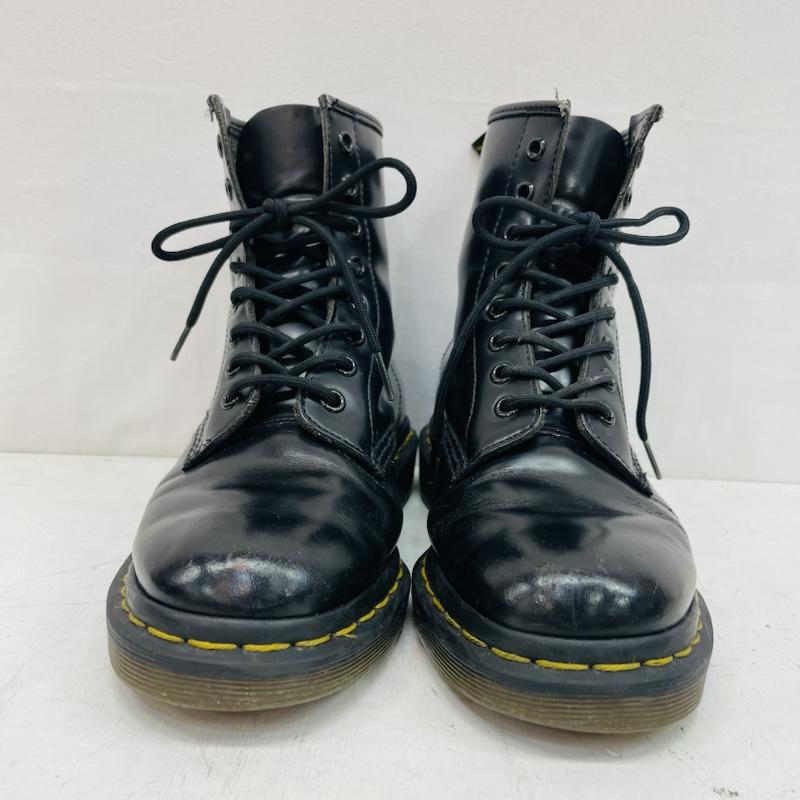 ドクターマーチン Dr.Martens ブーツ ショートブーツ 8ホール レザー レースアップ ブーツ - 黒 / ブラック / black レディース USED 古着 中古 50159148