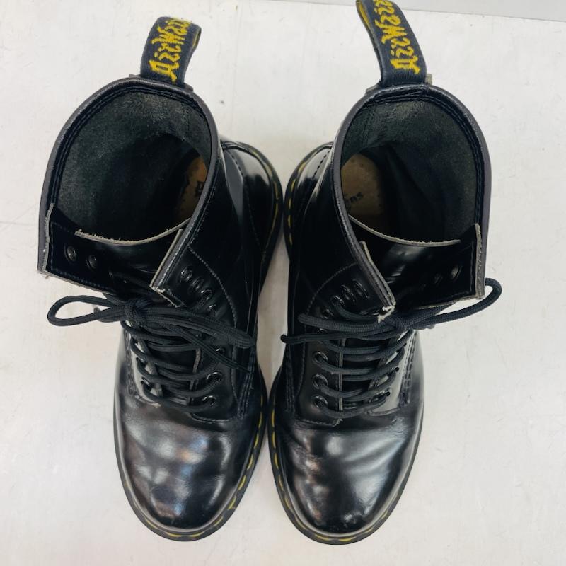 ドクターマーチン Dr.Martens ブーツ ショートブーツ 8ホール レザー レースアップ ブーツ - 黒 / ブラック / black レディース USED 古着 中古 50159148
