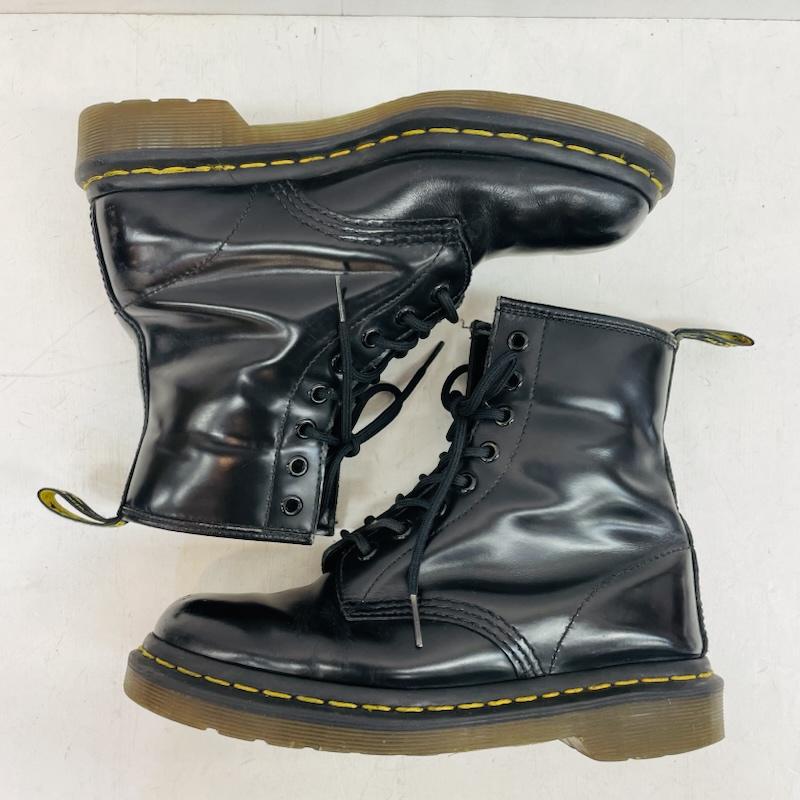 ドクターマーチン Dr.Martens ブーツ ショートブーツ 8ホール レザー レースアップ ブーツ - 黒 / ブラック / black レディース USED 古着 中古 50159148