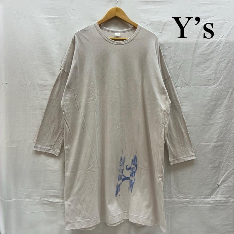ワイズ Y s ワンピース ひざ丈スカート COTTON JERSEY Y’S LOGO DRAPE OP ワンピース YT-T03-670 2 レディース USED 古着 中古 50159152