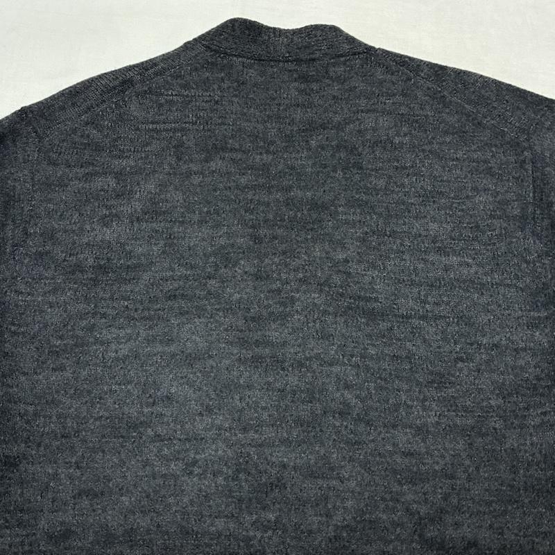 コムデギャルソンオム COMME des GARCONS HOMME カーディガン 長袖 90s 99AW 縮絨 ウール カーディガン 裾カラー切替 HN-070170 アーカイブ - 灰 / グレー / gray X 黄 / イエロー / yellow メンズ USED 古着 中古 50159155