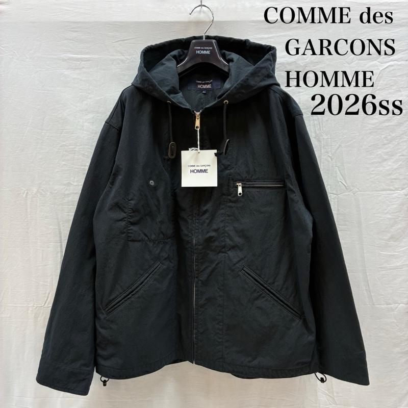 コムデギャルソンオム COMME des GARCONS HOMME ジャケット、上着 ジャンパー、ブルゾン 26ss ナイロン オックス 製品染め フーデッド パーカー HQ-J003-051-1 L メンズ USED 古着 中古 50159156