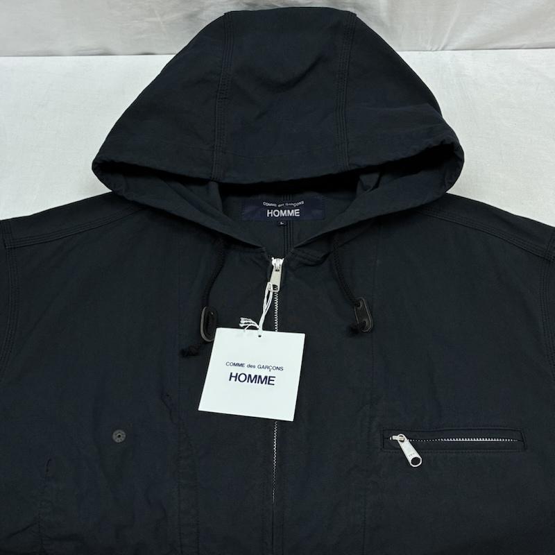コムデギャルソンオム COMME des GARCONS HOMME ジャケット、上着 ジャンパー、ブルゾン 26ss ナイロン オックス 製品染め フーデッド パーカー HQ-J003-051-1 L メンズ USED 古着 中古 50159156
