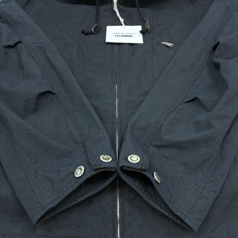 コムデギャルソンオム COMME des GARCONS HOMME ジャケット、上着 ジャンパー、ブルゾン 26ss ナイロン オックス 製品染め フーデッド パーカー HQ-J003-051-1 L メンズ USED 古着 中古 50159156