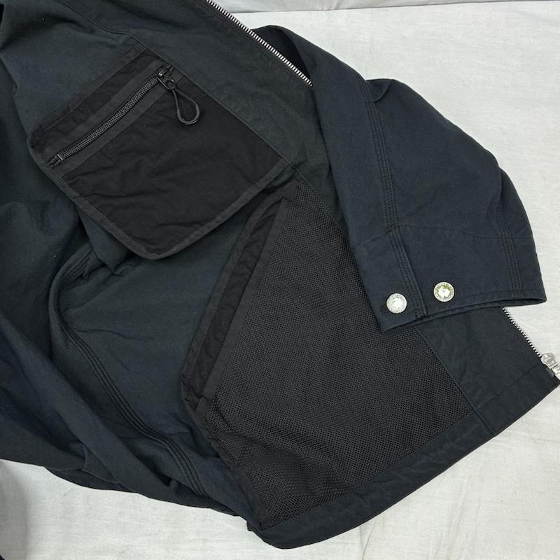 コムデギャルソンオム COMME des GARCONS HOMME ジャケット、上着 ジャンパー、ブルゾン 26ss ナイロン オックス 製品染め フーデッド パーカー HQ-J003-051-1 L メンズ USED 古着 中古 50159156