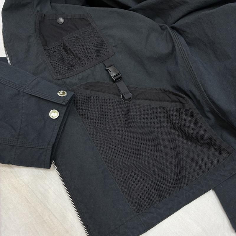 コムデギャルソンオム COMME des GARCONS HOMME ジャケット、上着 ジャンパー、ブルゾン 26ss ナイロン オックス 製品染め フーデッド パーカー HQ-J003-051-1 L メンズ USED 古着 中古 50159156