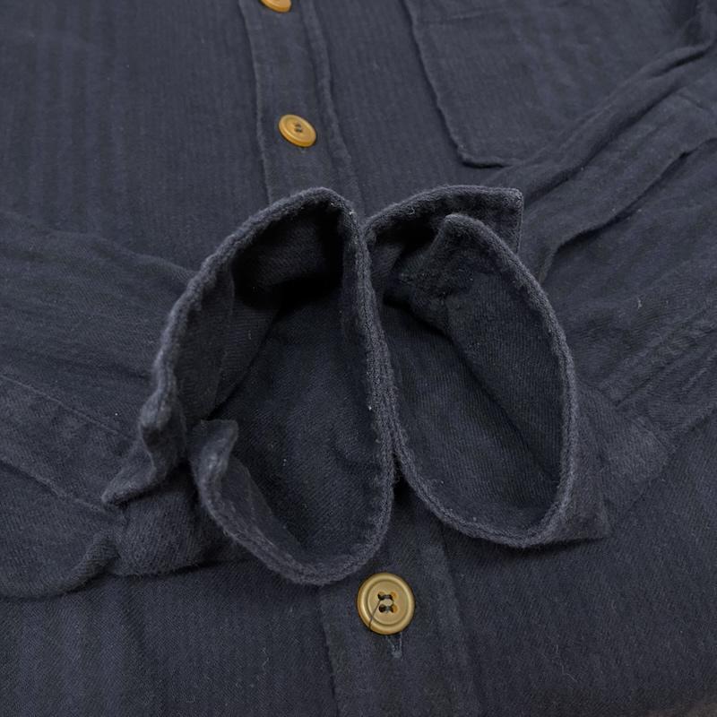 ヴィヴィアンウエストウッドマン Vivienne Westwood MAN シャツ、ブラウス 長袖 マルチ ストライプ ポケット オーブ 刺繍 コットン ロングスリーブ ボタン シャツ 46 メンズ USED 古着 中古 50159158
