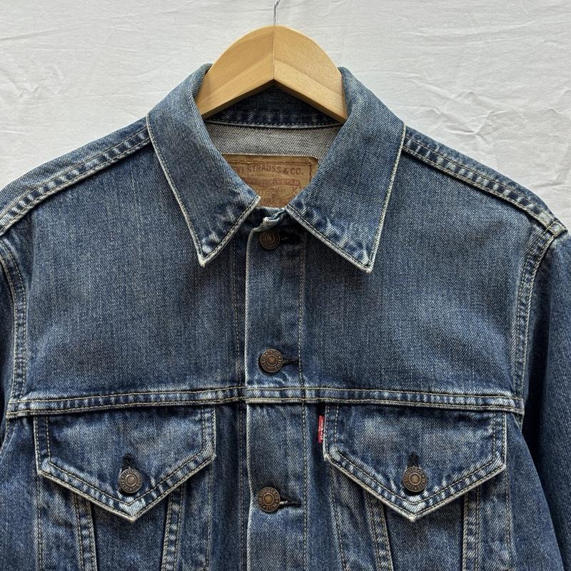 リーバイス Levi s ジャケット、上着 ジャンパー、ブルゾン 90年代 ビンテージ 日本製 71557-0208 デニム トラッカー ジャケット 90s VINTAGE 38 メンズ USED 古着 中古 50159160