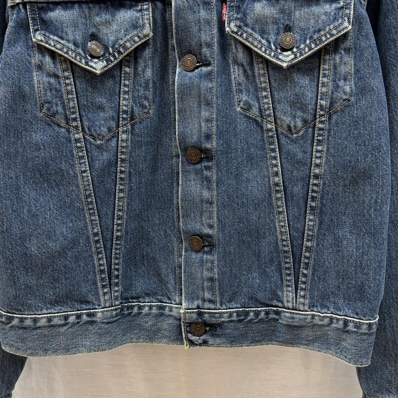 リーバイス Levi s ジャケット、上着 ジャンパー、ブルゾン 90年代 ビンテージ 日本製 71557-0208 デニム トラッカー ジャケット 90s VINTAGE 38 メンズ USED 古着 中古 50159160