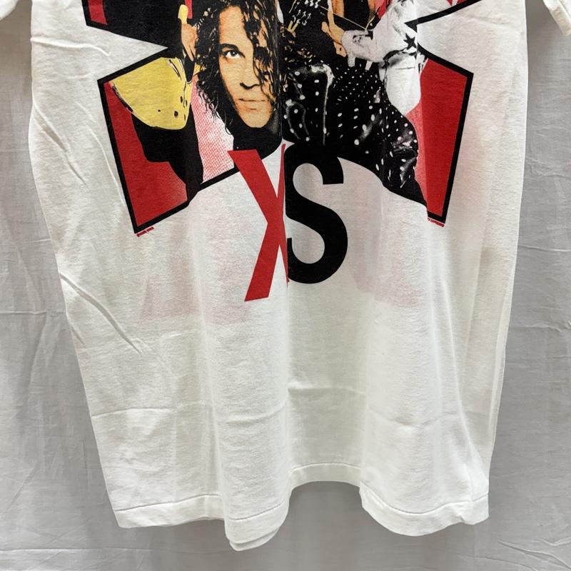 ヘインズ HANES Tシャツ 半袖 90年代 ビンテージ USA製 INXS インエクセス バンド Tシャツ バンT 90s VINTAGE Disappear L 白 / ホワイト / white メンズ USED 古着 中古 50159162
