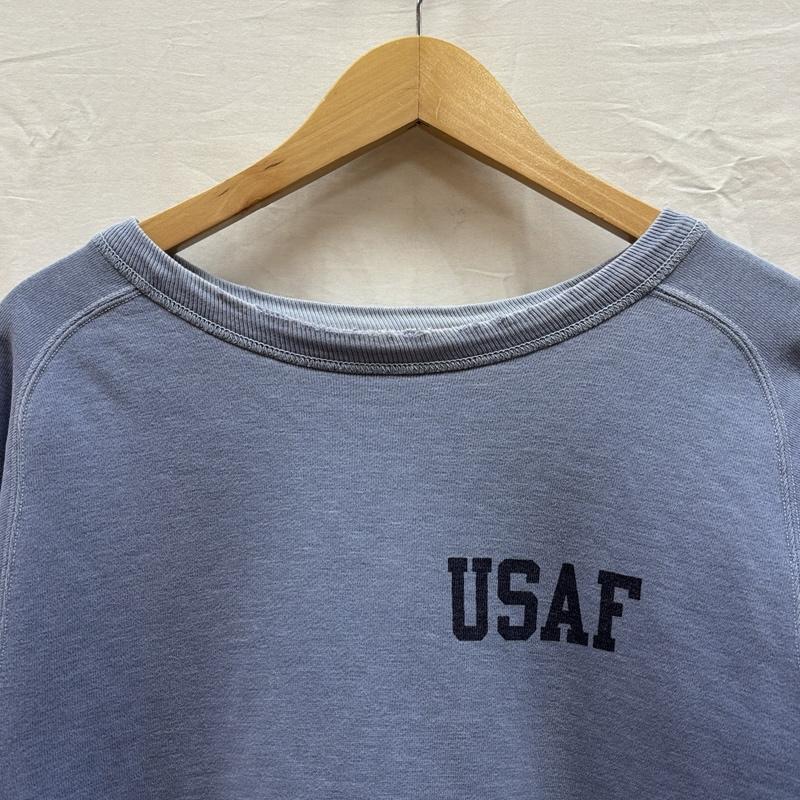 バズリクソンズ Buzz Rickson s トレーナー 長袖 USAF プリント フリーダムスリーブ スウェット トレーナー 長袖 M 水色 / ライトブルー / メンズ USED 古着 中古 50159163