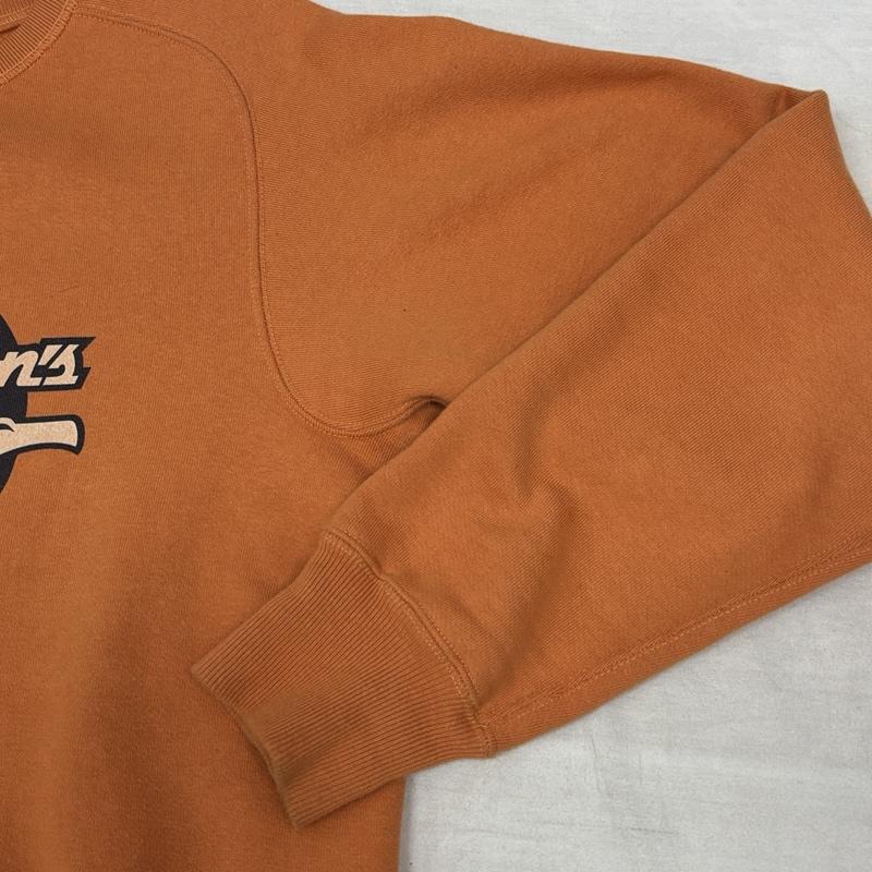 バズリクソンズ Buzz Rickson s トレーナー 長袖 ロゴ プリント フリーダムスリーブ スウェット トレーナー 長袖 M 橙 / オレンジ / orange メンズ USED 古着 中古 50159164