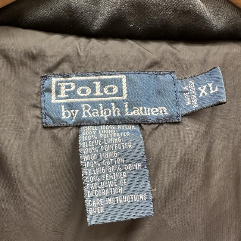 ポロラルフローレン POLO RALPH LAUREN ジャケット、上着 ダウンジャケット 90s ロゴ 刺繍 ダウン ジャケット XL 紺 / ネイビー / navy メンズ USED 古着 中古 50159173