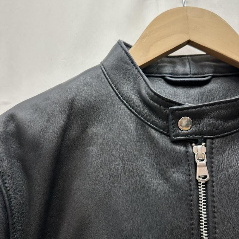 ビューティアンドユースユナイテッドアローズ BEAUTY&YOUTH UNITED ARROWS ジャケット、上着 ライダース 羊革 シングル ライダース レザ－ ジャケット 1225-199-9246 M 黒 / ブラック / black メンズ USED 古着 中古 50159175