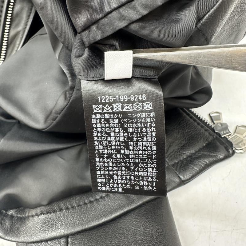 ビューティアンドユースユナイテッドアローズ BEAUTY&YOUTH UNITED ARROWS ジャケット、上着 ライダース 羊革 シングル ライダース レザ－ ジャケット 1225-199-9246 M 黒 / ブラック / black メンズ USED 古着 中古 50159175