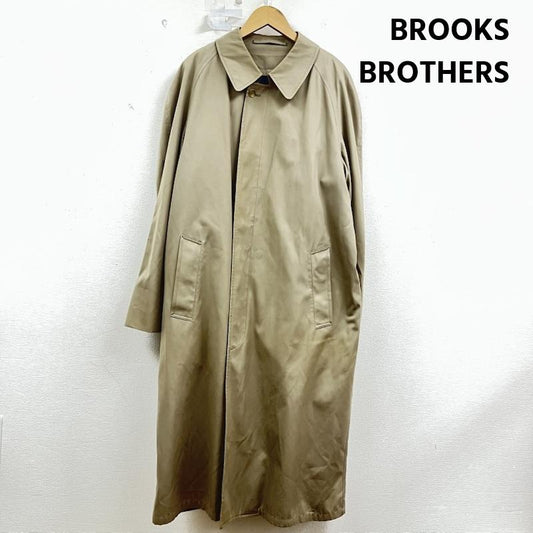 ブルックス ブラザーズ BROOKS BROTHERS コート コート一般 80s ステンカラー ロング コート アメリカ製 無地 ベージュ / ベージュ / beige メンズ USED 古着 中古 50159186