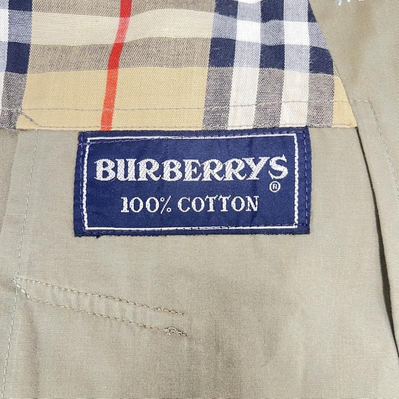 バーバリーズ BURBERRYS コート コート一般 イングランド製 ステンカラ コート ノバ チェック 一枚袖 無地 カーキ / カーキ / khaki メンズ USED 古着 中古 50159187