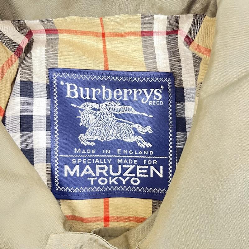 バーバリーズ BURBERRYS コート コート一般 イングランド製 ステンカラ コート ノバ チェック 一枚袖 無地 カーキ / カーキ / khaki メンズ USED 古着 中古 50159187
